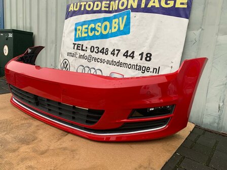 VW Golf 7 Voorbumper 4X pdc ACC Tornado Red Rood LY3D t5 b88