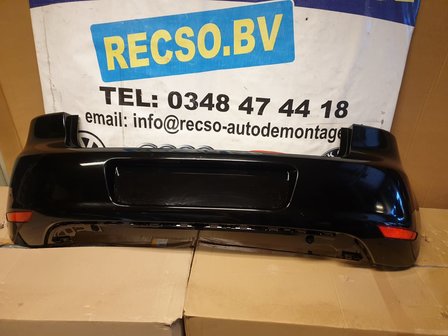 VW Golf 6 Achterbumper Uni Zwart LO41 5K6807421 T85