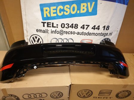 VW Golf 6 Achterbumper Uni Zwart LO41 5K6807421 T85