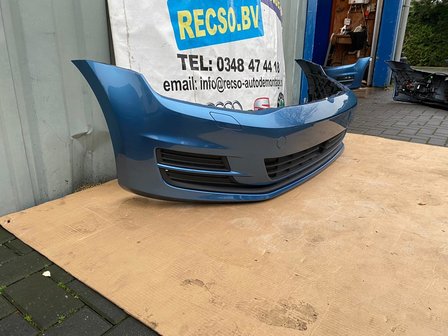 VW Golf 7 Voorbumper KLS Pacific Blue Blauw LA5J