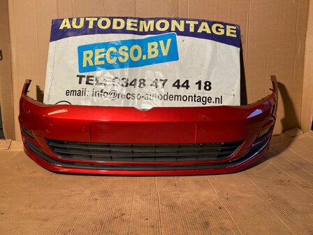 VW Golf 7 Voorbumper 4X pdc Bordeaux Red LC3Y T121