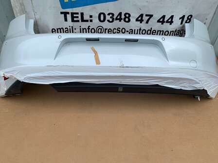 VW Golf 7 Achterbumper bumper 6x pdc Oryx White LOK1 P38