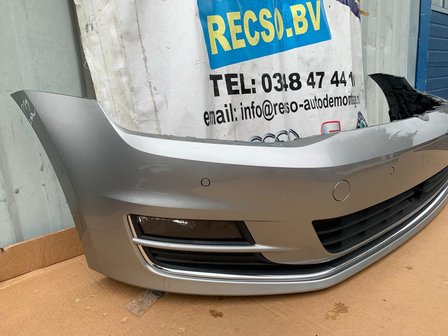 VW Golf 7 Voorbumper bumper acc 4x pdc LB7W Tungsten Silver P79