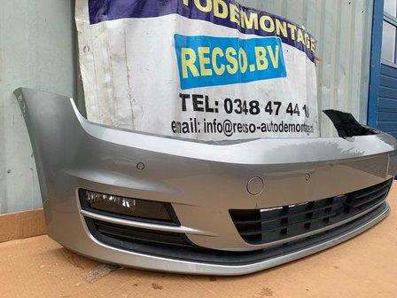 VW Golf 7 Voorbumper bumper acc 4x pdc LB7W Tungsten Silver P81