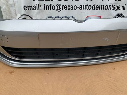 VW Golf 7 Voorbumper bumper LB7W Tungsten Silver P82