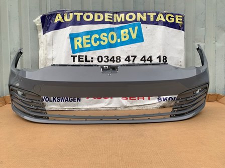 VW Golf 8 Voorbumper bumper Moonstone grey 5H0807221H P18