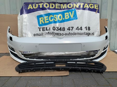 VW Golf 7 Voorbumper 6X PDC KLS ACC Oryx White LOK1 T120