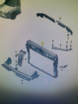 VW Tiguan Allspace voor Front nieuw orgineel 5NN805588K