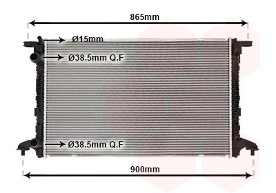 Audi A4 8W Radiateur 8W0121251AK 8W0121251L