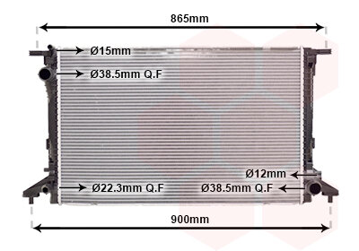 Audi A4 8W Radiateur 8W0121251AB 8W0121251N