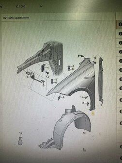 VW Taigo spatscherm scherm nieuw rechts orgineel 2G7821106A