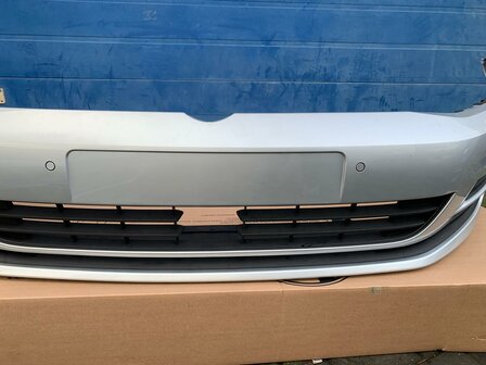 VW Golf 7 Voorbumper bumper acc 4x pdc kls LA7W zilver C8