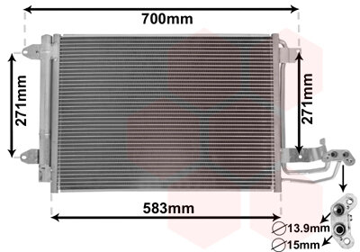 VW Caddy 10-15 Airco CONDENSOR MET DROGER 1K0820411Q