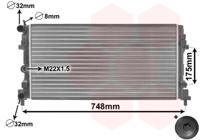 VW Polo ibiza Radiateur 1.2 tsi 6R0121253L 6R0121253A