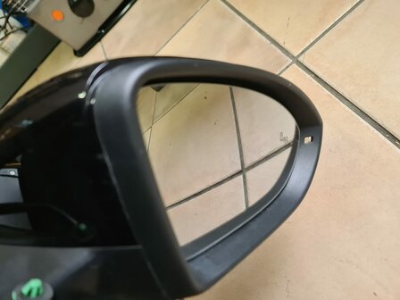 VW Golf 7 Buitenspiegel Rechts inklap Side Functie zwart metallic