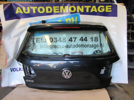 Golf 6 GTD GTI Achterklep koffer klep Zwart LC9X