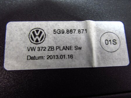 Afdekrol voor bagageruimte ROLO VW Golf 7/5G &#039;VARIANT 5G9867871A