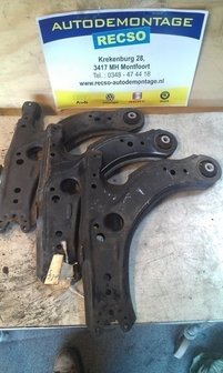 Draagarm subframe arm metaal golf 4 links rechts 1J0407151C