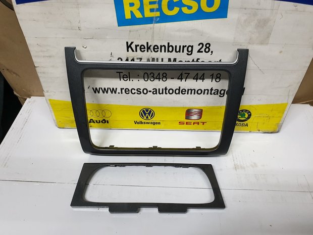 VW Polo inleg navigatie climatronic afdekplaat set 6R1820039 6R0858069