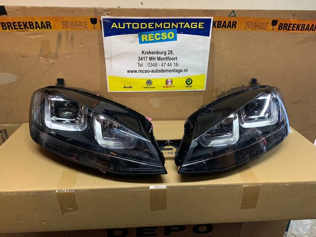 VW Golf 7 Xenon dag rijlicht Koplamp set links rechts nieuw 