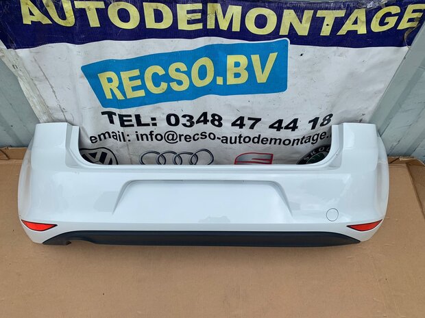 VW Golf 7 Achterbumper bumper LC9A Wit 5G6807421 P29