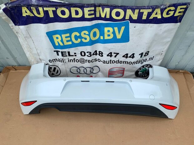 VW Golf 7 Achterbumper bumper 6x pdc Oryx White LOK1 P34