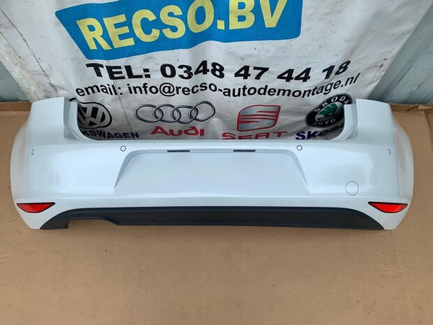 VW Golf 7 Achterbumper bumper 6x pdc Oryx White LOK1 P34