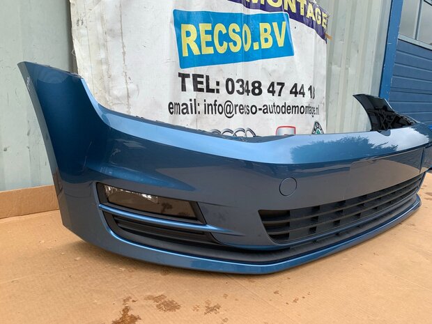 VW Golf 7 Voorbumper bumper Pacific Blue blauw LA5J P72