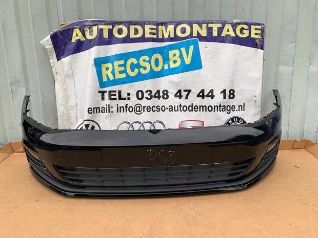 VW Golf 7 Voorbumper bumper 6x pdc kls uni Zwart LO41 P96A