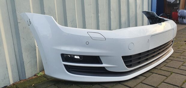 VW Golf 7 Voorbumper bumper 4x pdc kls Wit LC9A L6