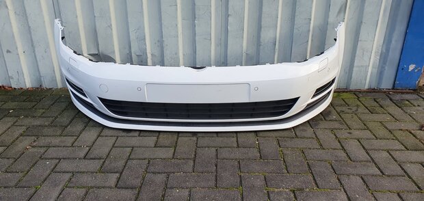 VW Golf 7 Voorbumper bumper 4x pdc kls Wit LC9A L6