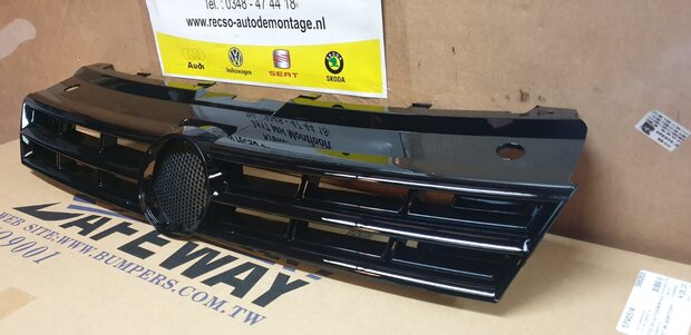 VW polo 6R 6C R-line Grill Hoogglans zwart Orgineel 