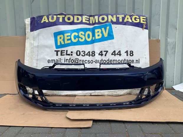 VW Golf 6 Voorbumper bumper shadow blue blauw LD5Q T105