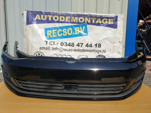 VW Golf 7 Voorbumper zwart metallic lc9x B42