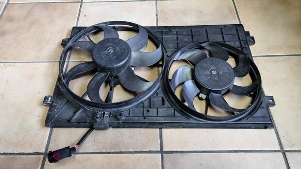 VW Golf 6 Caddy Elektrisch Dubbelven Ventilator 1K0121207T