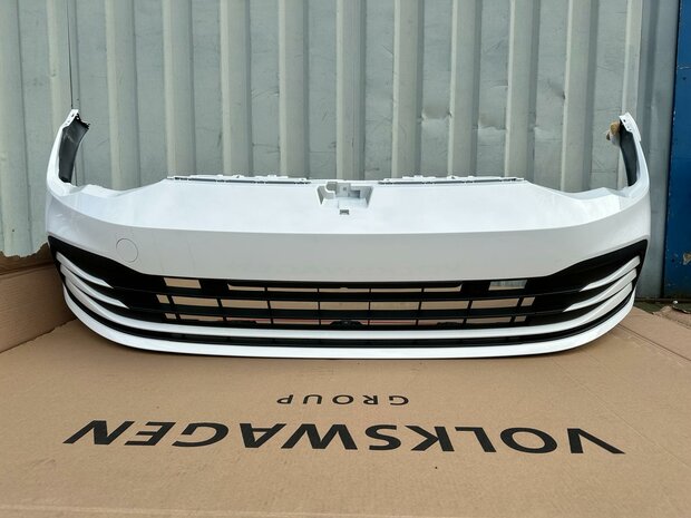 VW Golf 8 Voorbumper 6x pdc compleet wit 5H0807221H R9