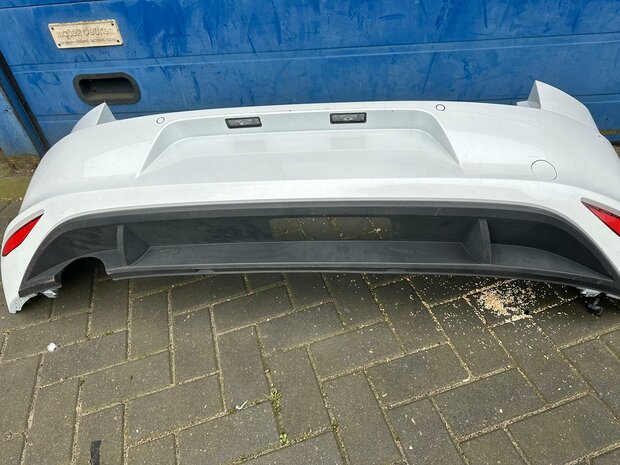 VW Golf 7 Achterbumper bumper 4x pdc Oryx White LOK1 T70