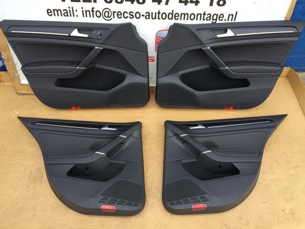 VW Golf 7 R GTI GTD deurpaneel SET Leer met verlichting 