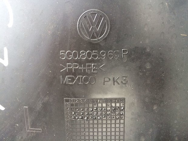 VW Golf 7 Modderkuip Wielkuip Nieuw Links 5G0805969P