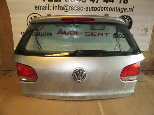 Achterklep Golf 6 koffer klep Zilver grijs LA7W