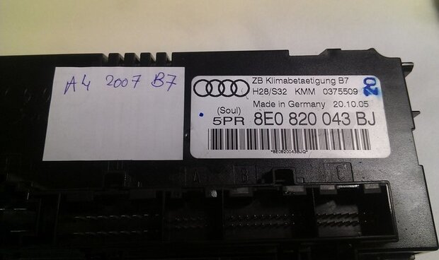 Kachel bedieningspaneel Audi A4 2003-2009 8E0820043BJ