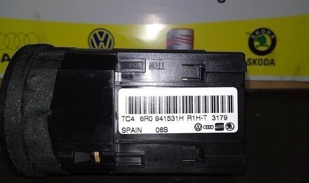 VW Polo 6R Lichtschakelaar verlichting 6R0941531H