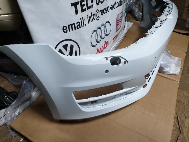 VW Golf 7 Voorbumper LC9A White  4X PDC ruitsproeier